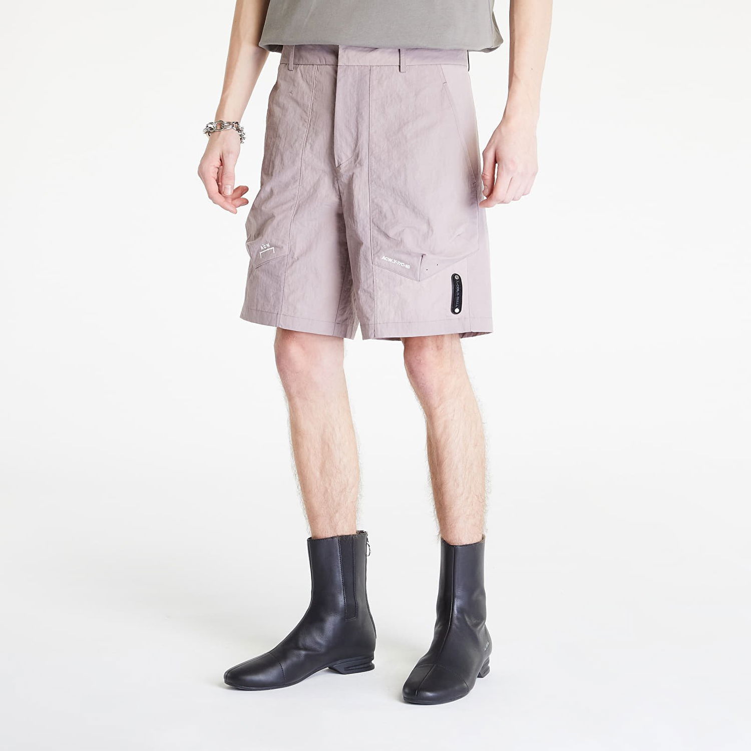 Shortsit A-COLD-WALL* Irregular Dye Shorts Harmaa | ACWMB183 Mauve, 0