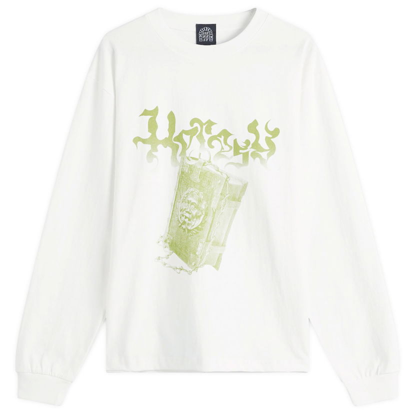 T-paita Heresy Heresy Tome Graphic Longsleeve T-Shirt Valkoinen | HSS25-T09E