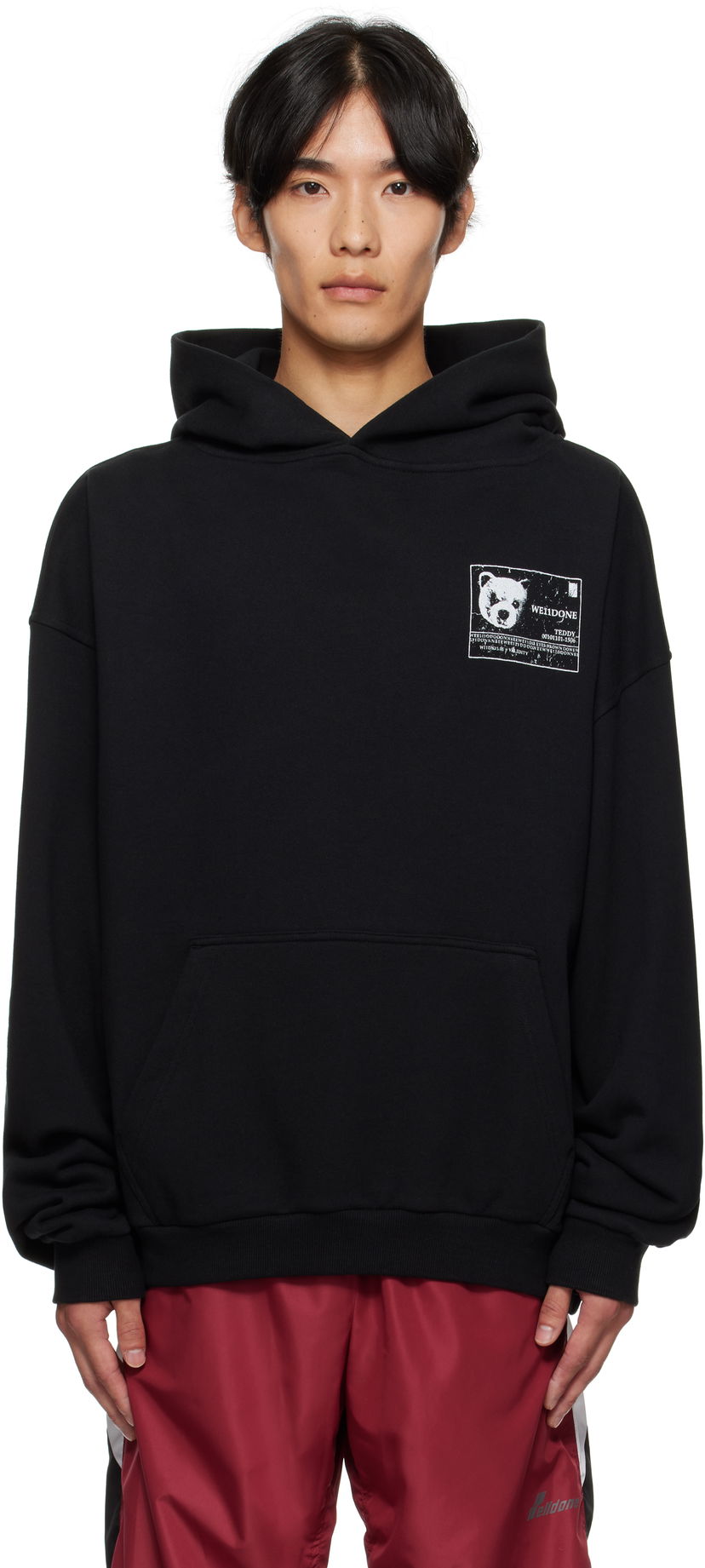 Huppari We11done DNA Hoodie Musta | WD-TH2-25-833-U-BK