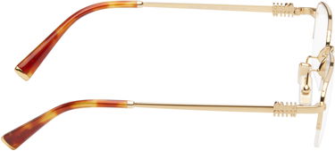 Aurinkolasit Miu Miu Miu Miu Half Rim Metal Rectangle Glasses Ruskea | 0MU 52WV 8056262411148, 1