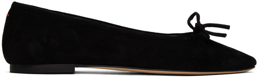 Vaatteet Aeyde Aeyde Delfina Suede Ballerina Flats Musta | A11-FL-MNLR08FL17-SS24-800-017