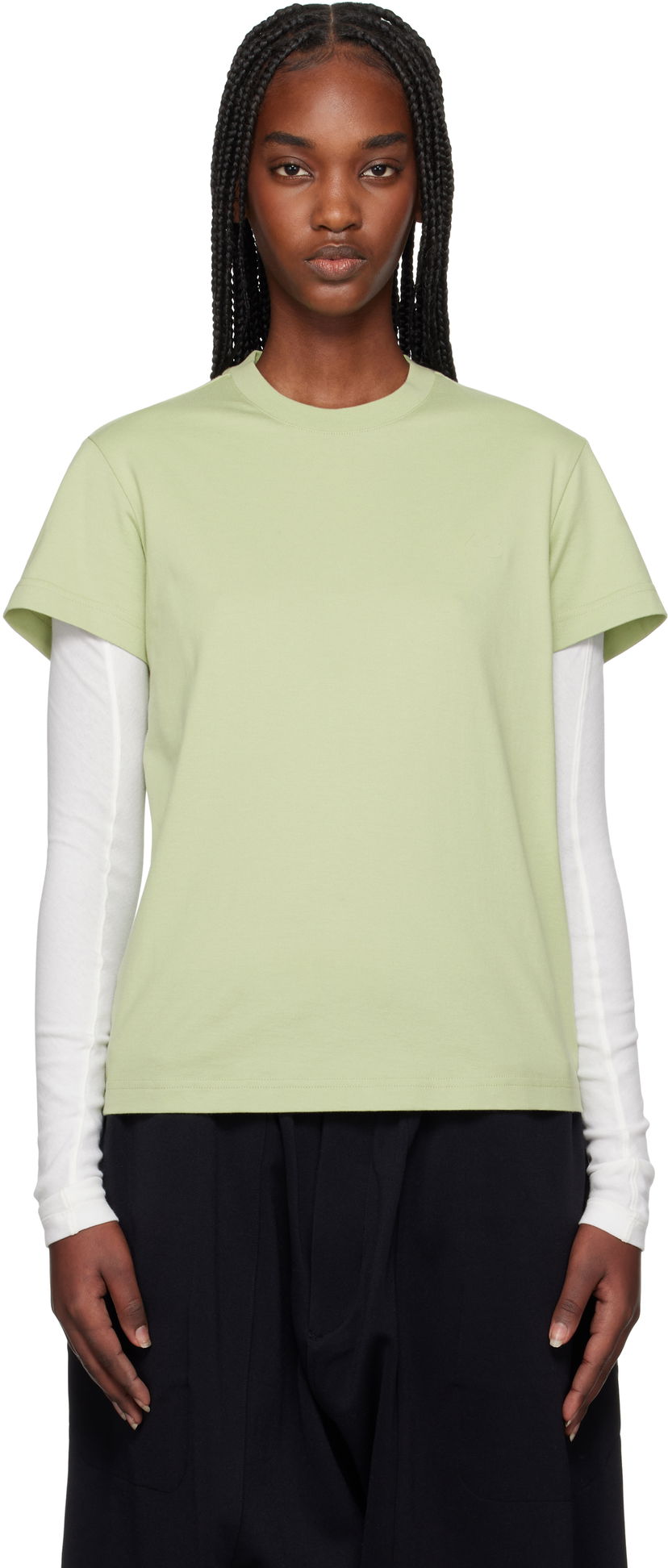 T-paita Y-3 Y-3 Regular Short Sleeve T-Shirt Vihreä | JM7828