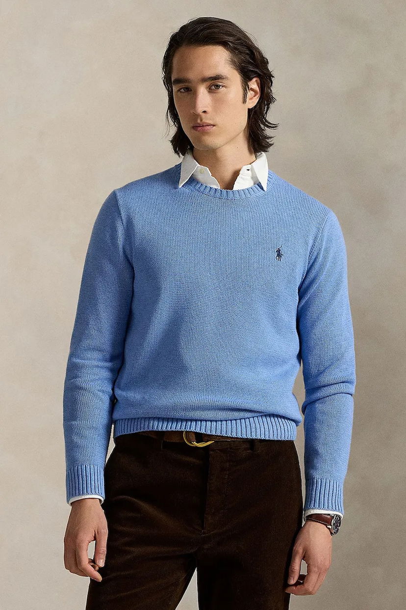 Villapaita Polo by Ralph Lauren Polo Ralph Lauren Cotton Crewneck Sweater Sininen | 710810846