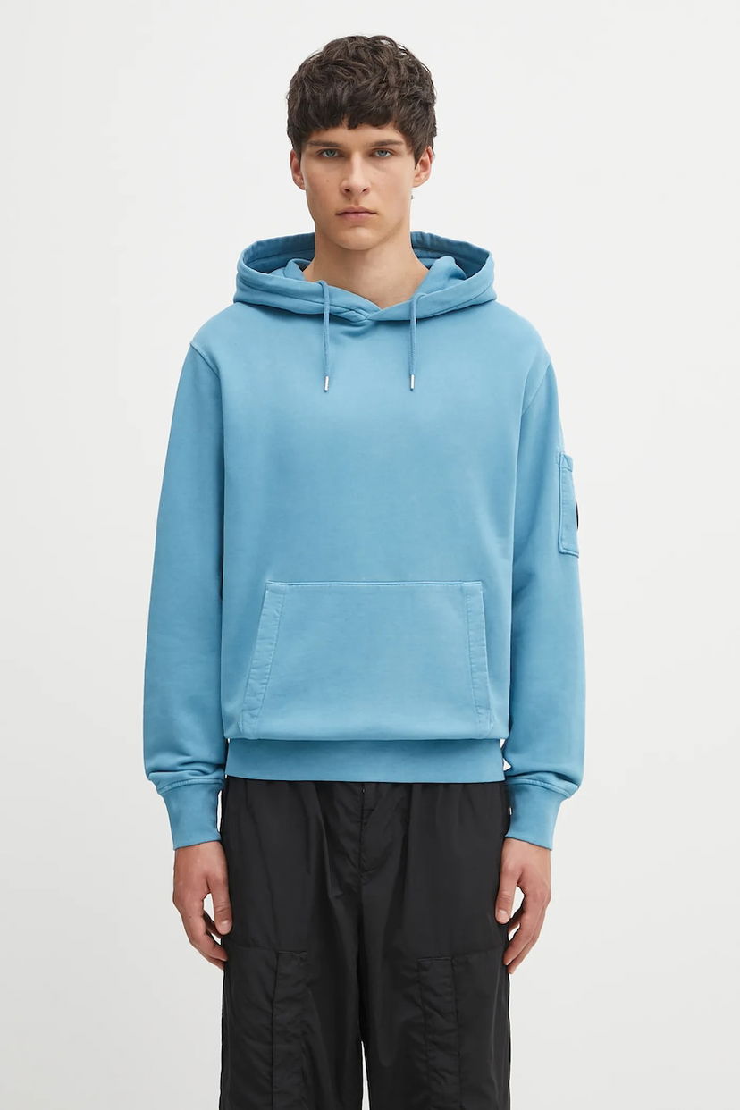 Huppari C.P. Company C.P. Company Smooth Hooded Sweatshirt Sininen | 19CMSS719A006372R