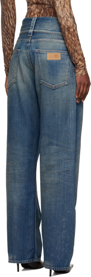 Jeans Maison Margiela MM6 Maison Margiela 5-Pocket Slub Jeans Sininen | S52LA0259 M30017, 2