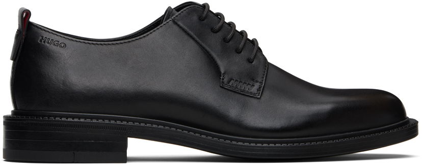 Tennarit ja kengät BOSS Hugo Logo Detail Leather Derbys Musta | 50552580