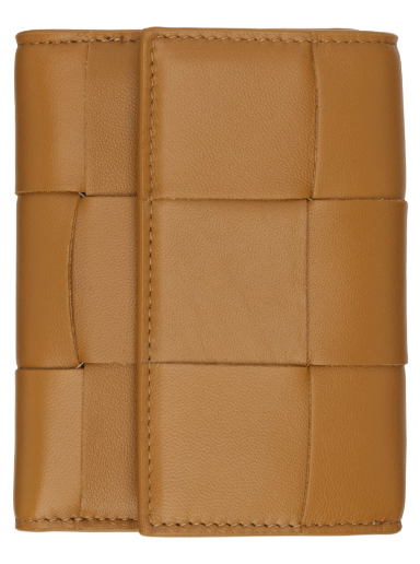 Lompakko Bottega Veneta Trifold Zip Wallet Beige | 651372 VCQC1