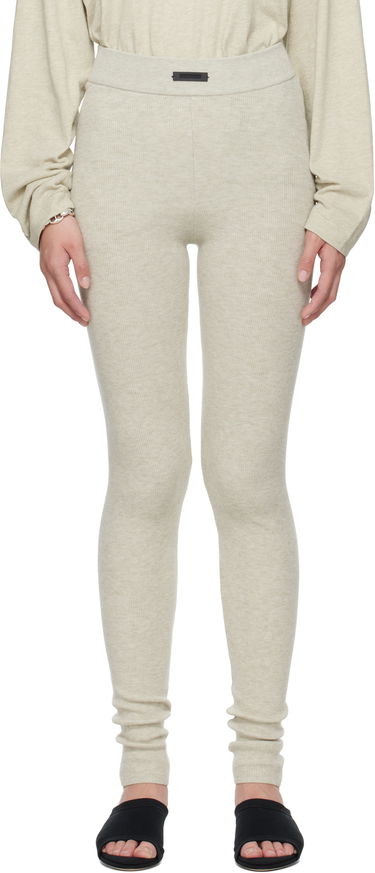 Leggingsit Fear of God Fear of God ESSENTIALS Soft Rib Leggings Beige | 192SP257492FW, 0