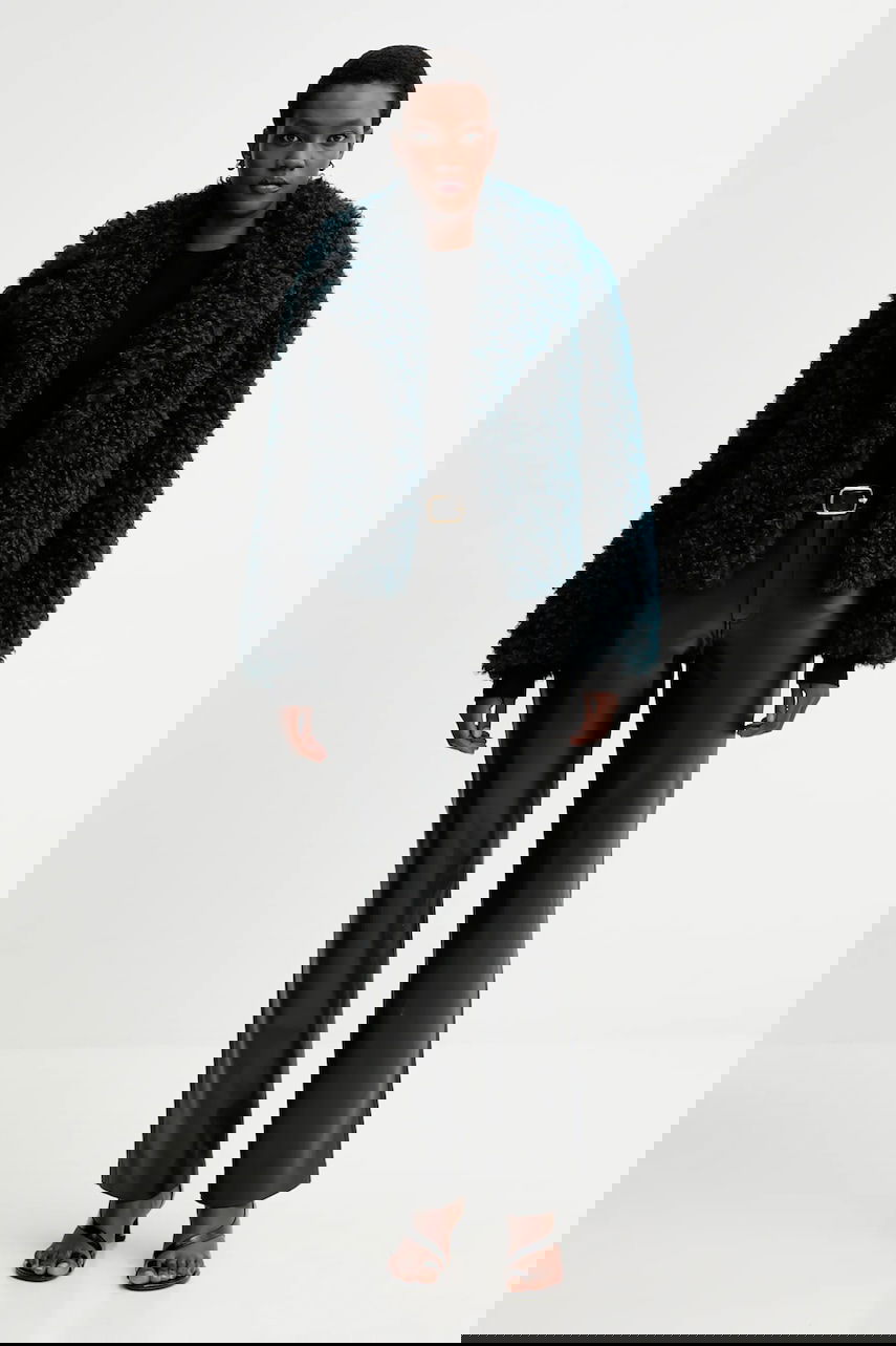 Takki STAND STUDIO Samara Curly Faux Fur Jacket Turkoosi | 61701.9406, 1