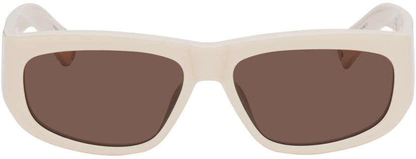Aurinkolasit Jacquemus 'Les Lunettes Pilota' Sunglasses Valkoinen | JAC2C2SUN