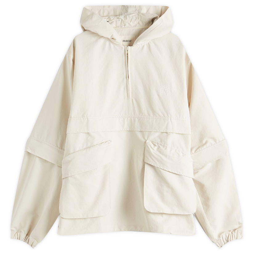 Tuulitakki Heresy Heresy Gost Pullover Jacket, Size Large Beige | HSS25-O06-OFW