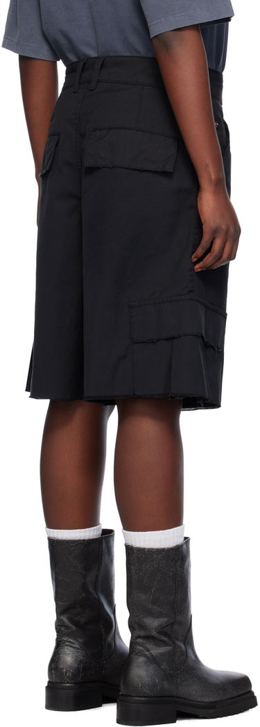 Shortsit We11done We11done Cropped Cargo Shorts Musta | WD-DP0-24-344-M-BK, 2