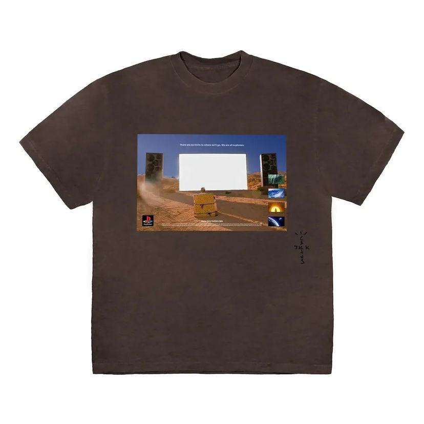 T-paita Cactus Jack by Travis Scott Travis Scott Monolith Day Youth Tee Ruskea | TC-582
