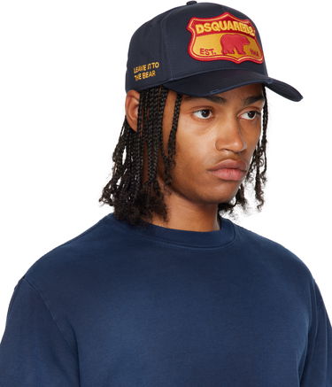 Korkki DSQUARED2 Dsquared2 Baseball Cap with Patch Tummansininen | BCM0493 05C00001 3073, 1