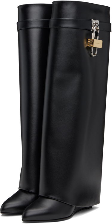 Vaatteet Givenchy Givenchy Shark Lock Tall Boots Musta | BE702XE1NG001, 4