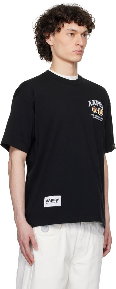 T-paita AAPE by A Bathing Ape AAPE By A Bathing Ape 'AAPER' Logo Short Sleeve T-Shirt Musta | AAPTEM1611XXNBKX, 1