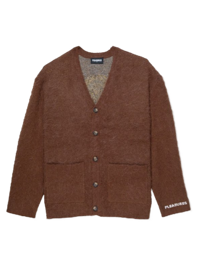 Villapaita Pleasures Juicy Cardigan Ruskea | P22F014-BROWN