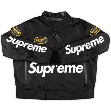 Takki Supreme Vanson Leathers Cordura Jacket Musta | SS21J23 BLACK, 0