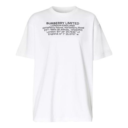 T-paita Burberry Short Sleeve Graphic T-Shirt Valkoinen | 8024629