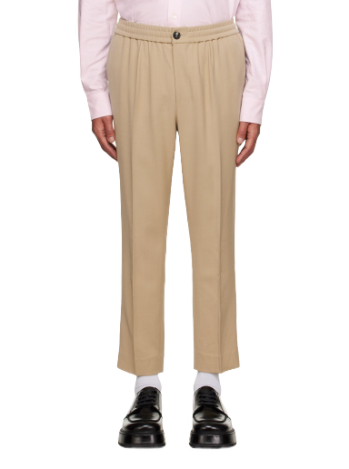 Housut AMI Elasticized Trousers Beige | HTR206.VI0007