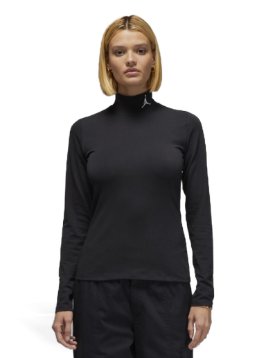 T-paita Jordan Flight Mock Neck Top Musta | DQ4618-010