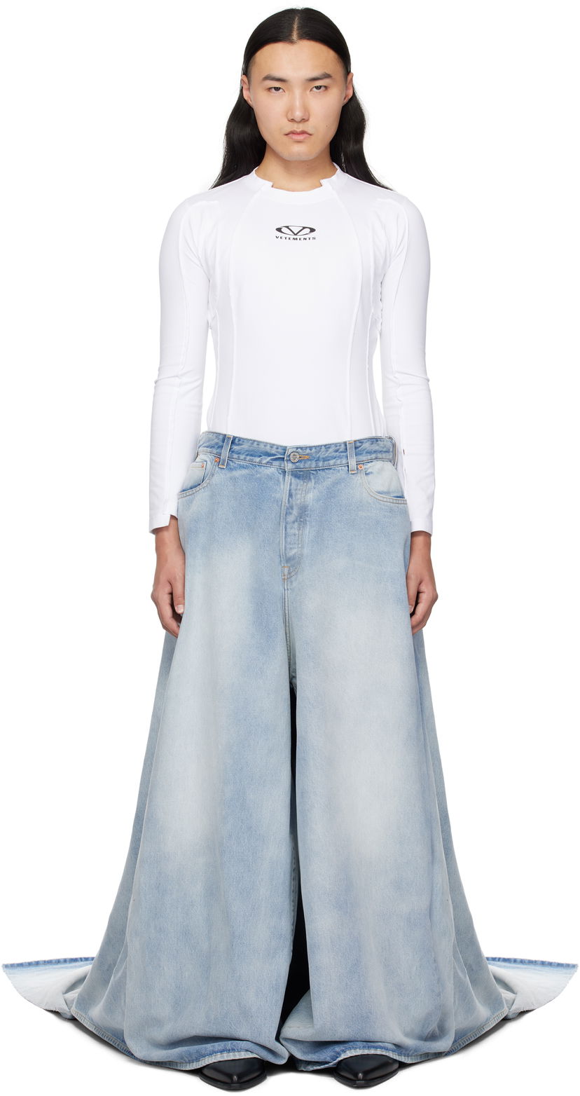 Jeans VETEMENTS Vetements Train Jeans Sininen | UA66PA500L