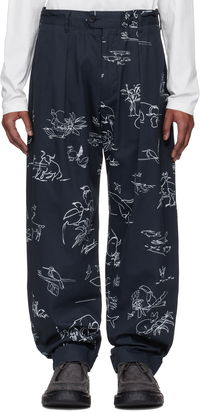 Engineered Garments Carlyle Print Trousers