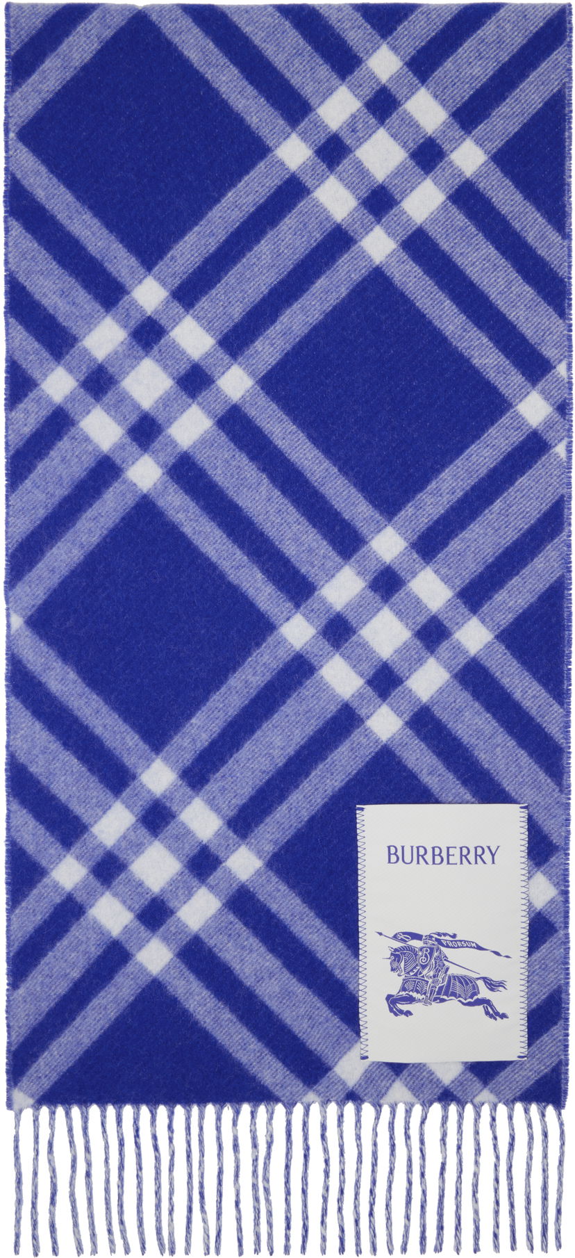 Huivi Burberry Check Cashmere Scarf Sininen | 8099710