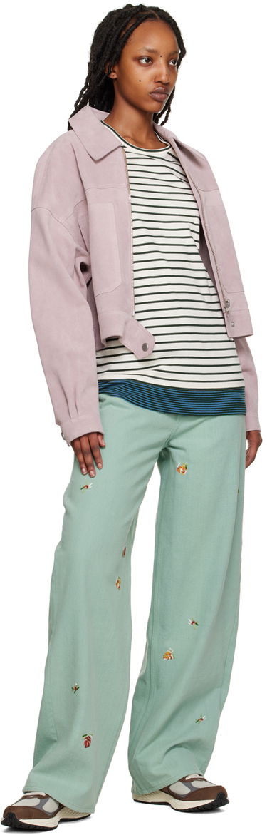 Jeans YMC YMC Embroidered Papa Jeans Vihreä | Q4UAF, 3