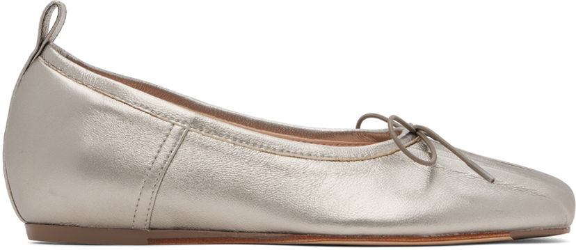 Mekko Simone Rocha Simone Rocha Classic Pleated Ballerina Flats Metallinen | RMP23 0797
