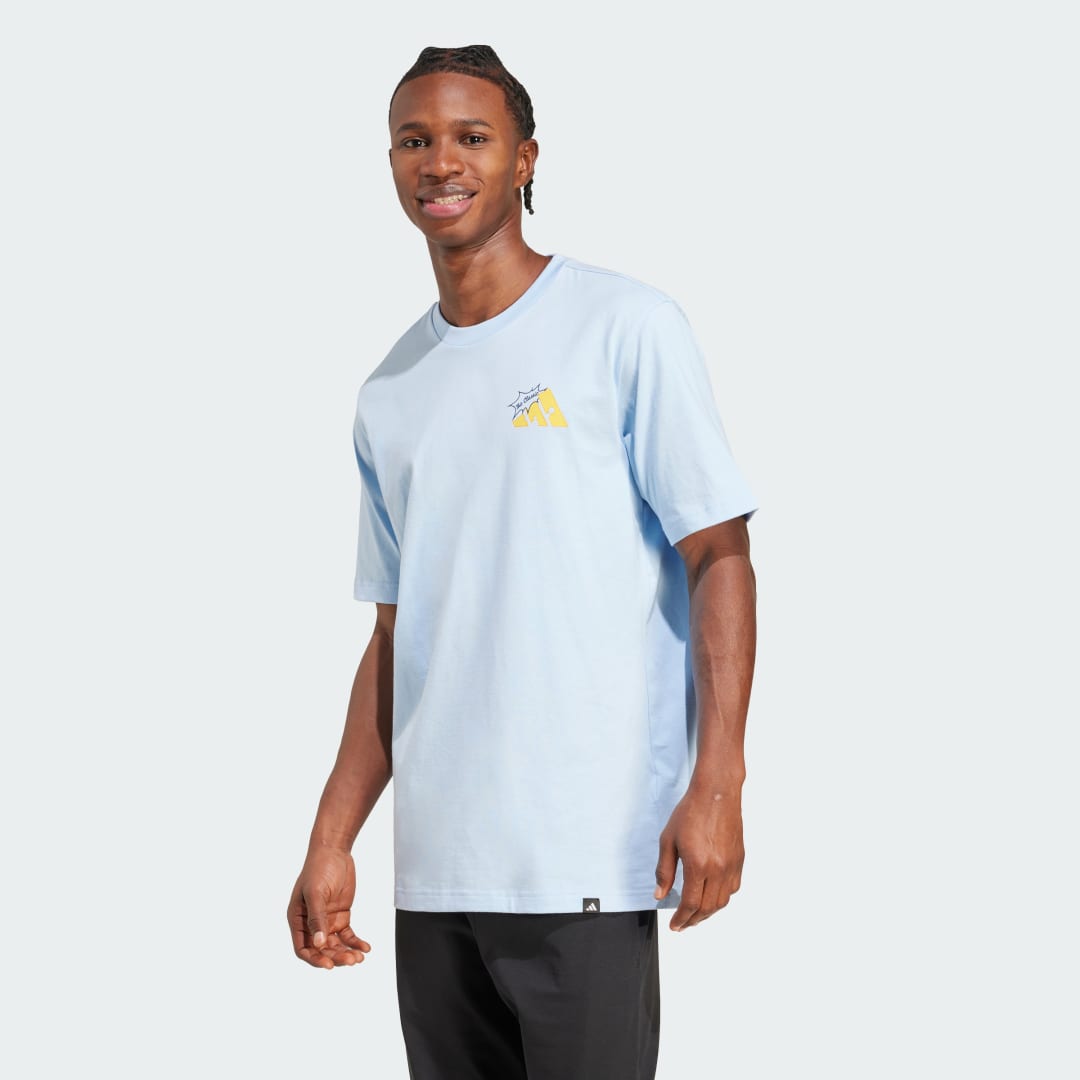 T-paita adidas Performance Grilled Cheese Graphic Tee Sininen | JM6460, 0