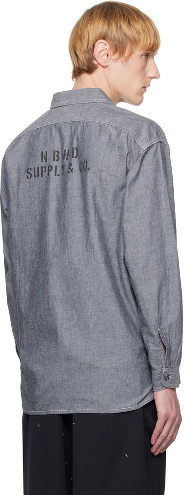 Paita Neighborhood Neighborhood Chambray Long Sleeve Shirt Harmaa | 251ARNH-SHM02, 2