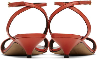Mekko The Row The Row Vika Ankle Strap Kitten Heel Sandals Punainen | F1583-SL1, 1