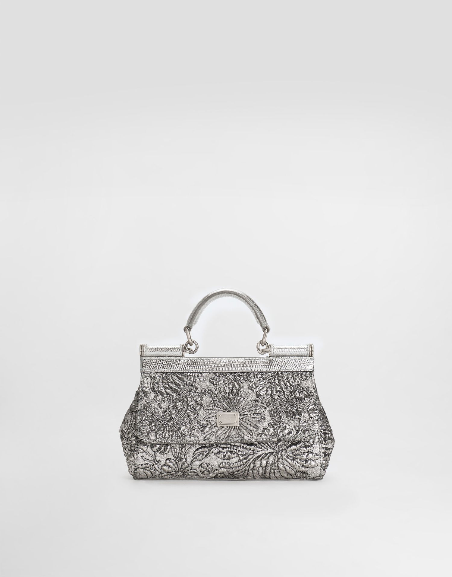 Käsilaukku Dolce & Gabbana Small Sicily Brocade Handbag Metallinen | BB7116BR81780998, 0