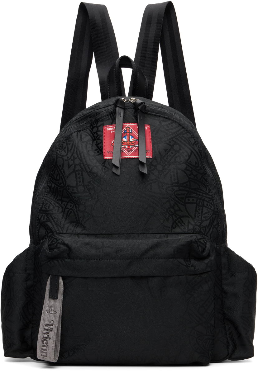 Reppu Vivienne Westwood Vivienne Westwood Tangled Orb Jacquard George Backpack Musta | 4A020006U-W016Q-