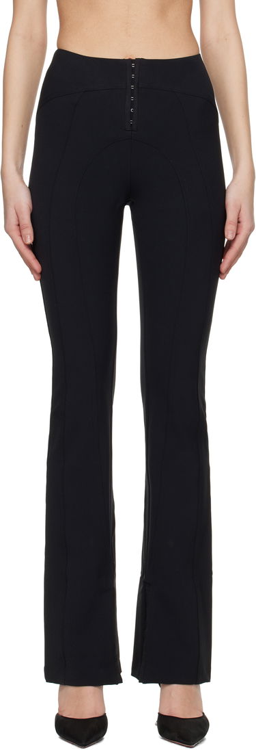 Housut GUIZIO Guizio Aurora Hook-Front Flare Trousers Musta | F23207W015, 0
