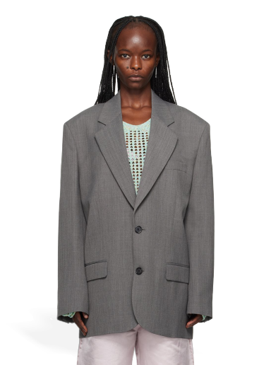 Takit Acne Studios Single-Breasted Blazer Harmaa | BH0180-