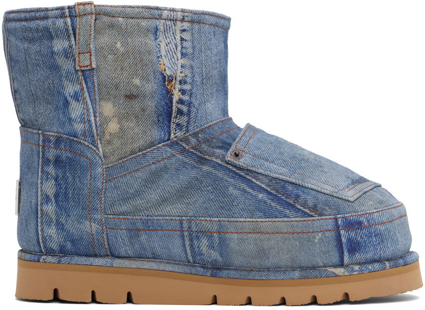 Takit Acne Studios Acne Studios Printed Low Boots Sininen | BD0328-, 0
