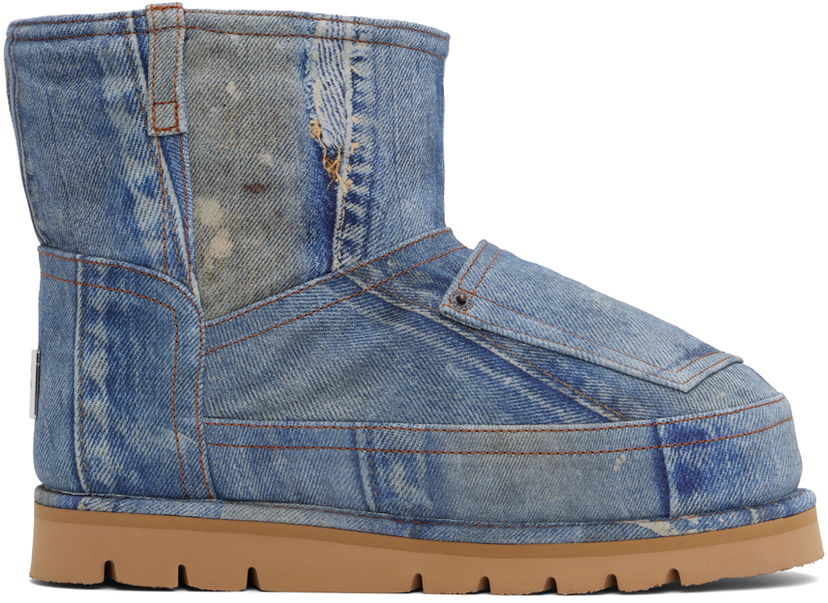 Takit Acne Studios Acne Studios Printed Low Boots Sininen | BD0328-