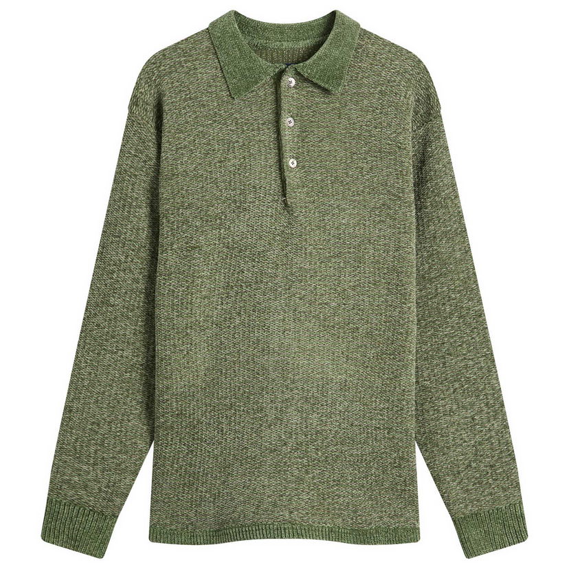 Poolopaita thisisneverthat Velvet Knit Polo, Size Large Vihreä | TN253KKNPK07-GRN