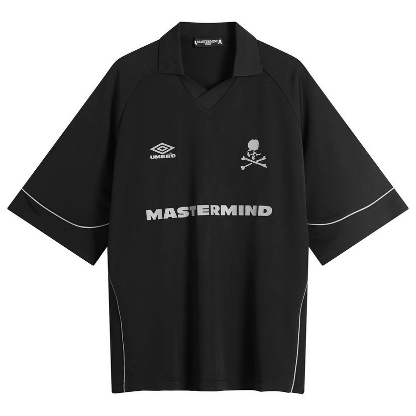 Jersey Mastermind WORLD MASTERMIND WORLD x Umbro Short Sleeve Game Shirt, Size Large Musta | MW25C14-TS227-1