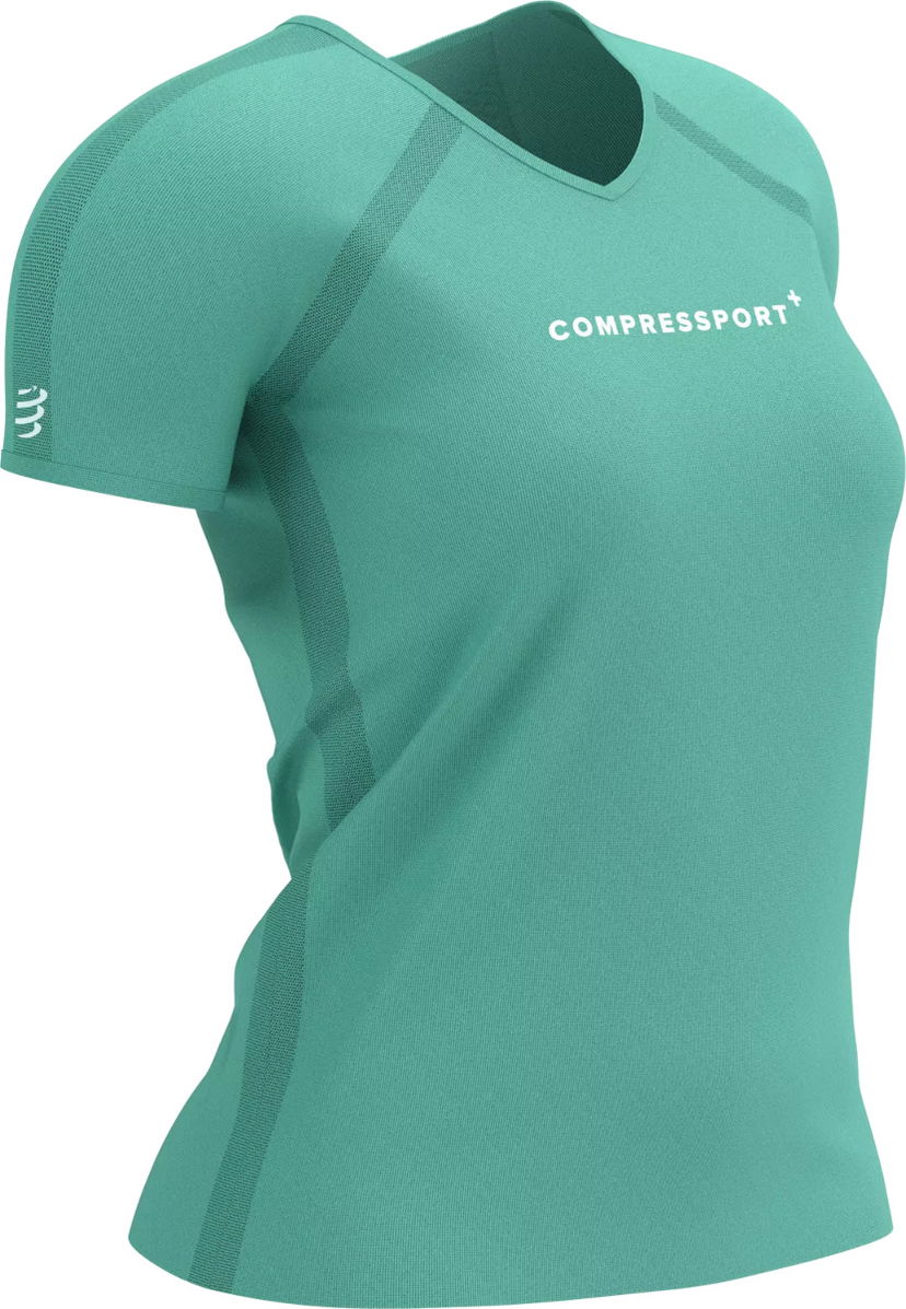 T-paita Compressport Training Logo T-Shirt Vihreä | atsw4315053