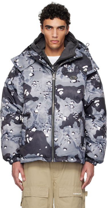 Puffer takki AAPE by A Bathing Ape AAPE by A Bathing Ape Aape 29.5 Main Camo Down Jacket Harmaa | AAPDNM7666XXNBKG, 0