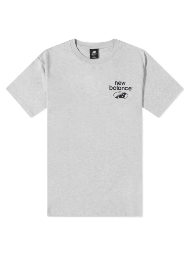 T-paita New Balance Essentials Logo Tee Harmaa | MT31518-AG