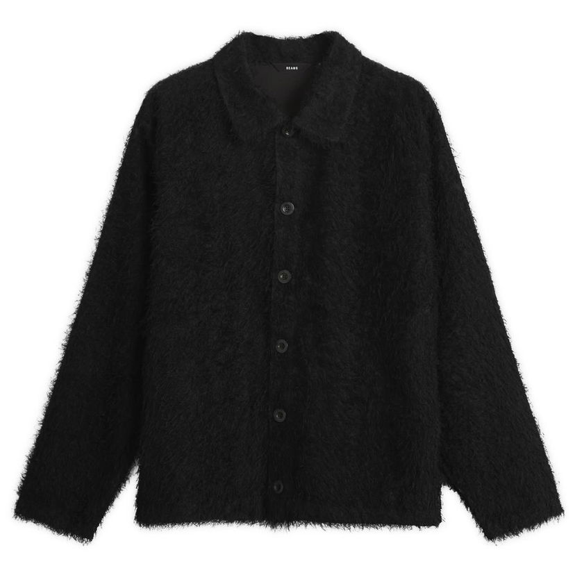 Takki BEAMS Fringe Overshirt Musta | 1111-1247-803-19