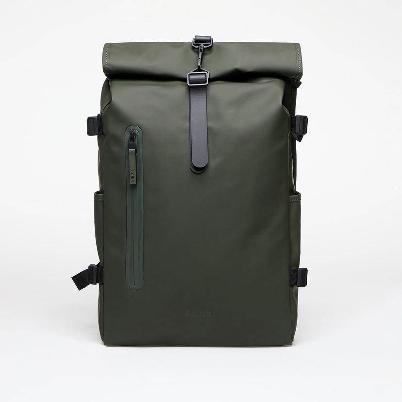 Reppu Rains Rolltop Rucksack Large W3 Green Musta | 14590 03 Green