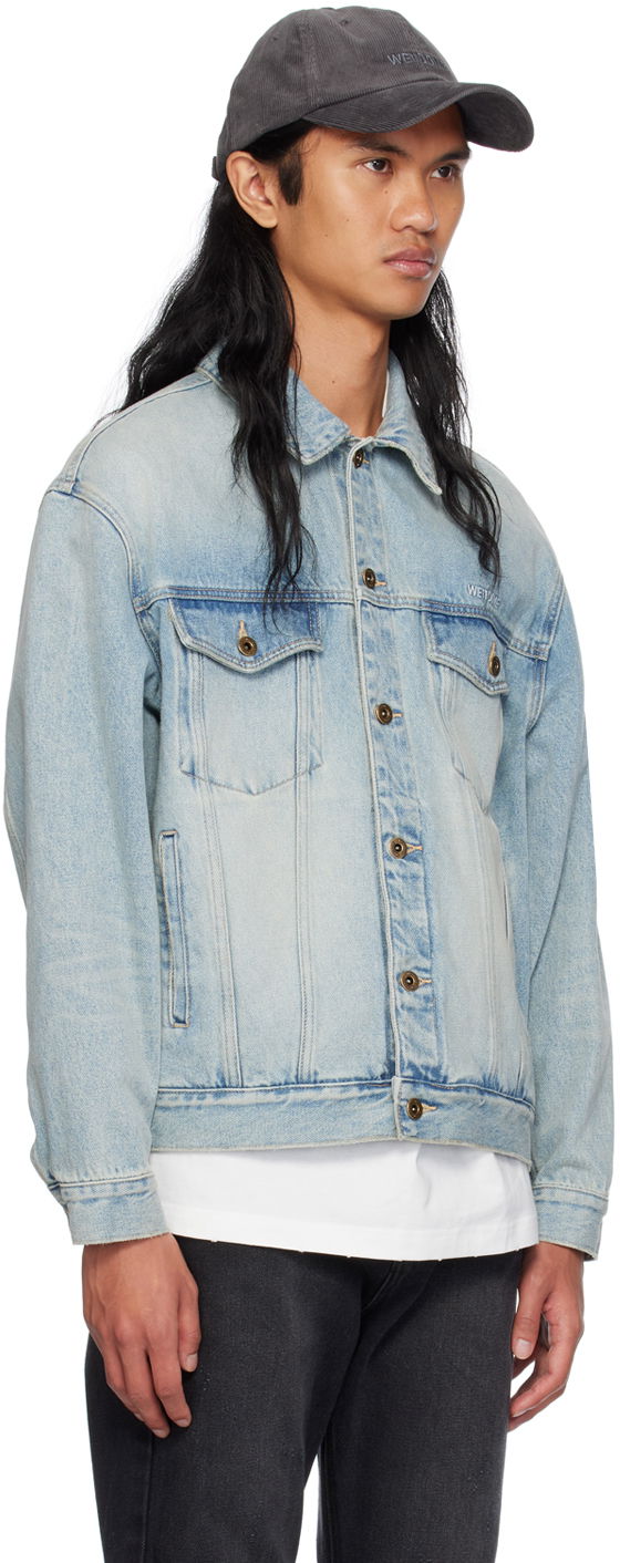 Takki We11done Washed Denim Jacket Sininen | WD-DJ2-24-345-M-SK, 1