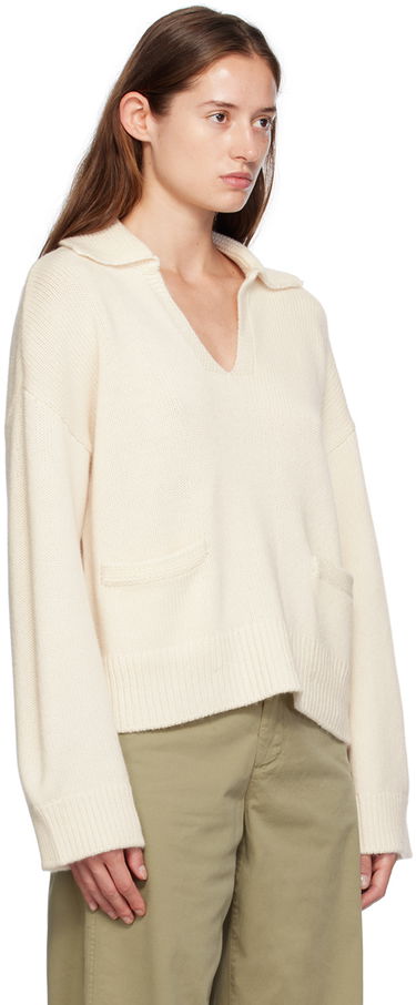 Villapaita rag & bone rag & bone Danica Polo Sweater Valkoinen | WAS24F003CA03, 1