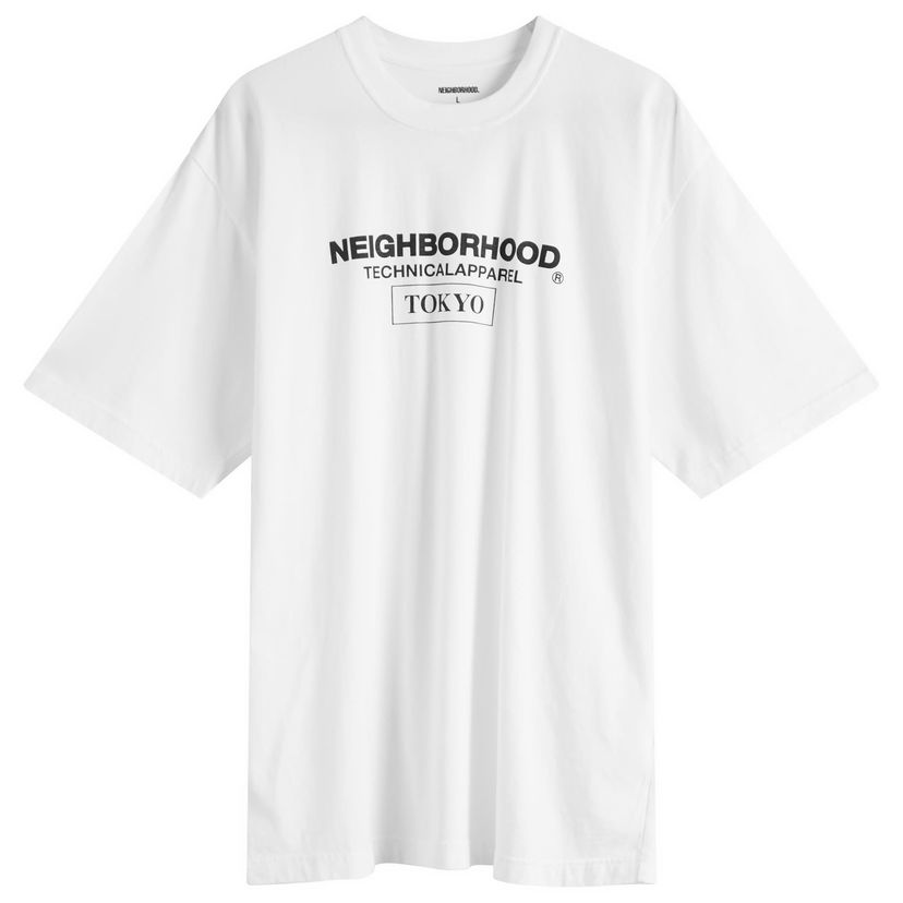 T-paita Neighborhood Technical Apparel T-Shirt, Size Large Valkoinen | 251PCNH-ST16-WHT