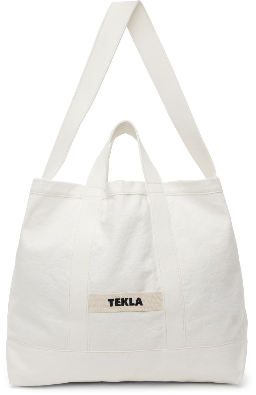 Kangaskassi TEKLA Beach Tote Valkoinen | BB-WH